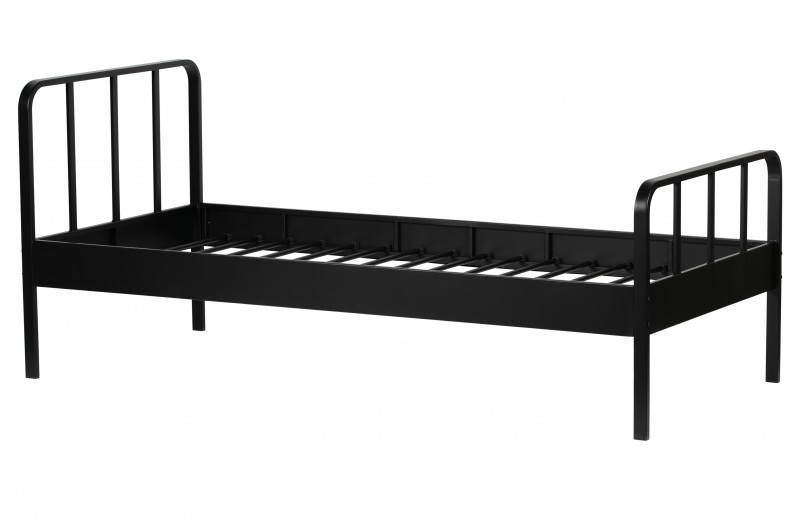 BED 90 METAL BED BLACK - BED, BED BACK